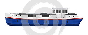 River Boat Isolated