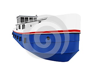River Boat Isolated