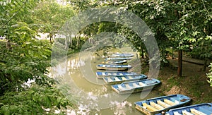 River and boats