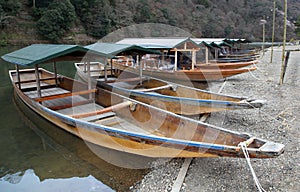 River boats - Kyoto Japan