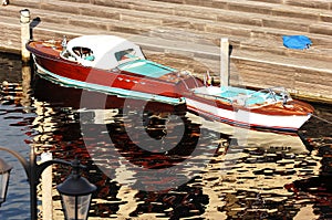 River boats on sunny day