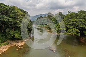 River in the botanical Garden of Peradeniya