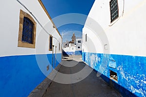 River Bou Regreg seafront and Kasbah in medina of Rabat, Morocco.