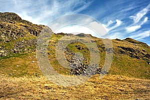 River of boulders on Hardknott