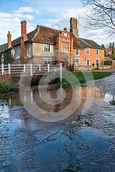 River Box Ford in front of Fifteenth century Ye Olde River House