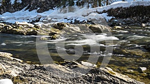 River Breitach in the Alps