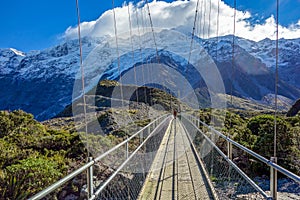 River bridge - Aoraki national park - New Zealand