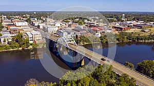 River Bridge into Historic Selma Alabama in Dallas County