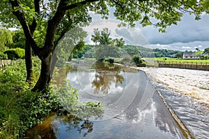 River Calder in Lancashire, England photo