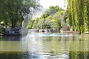 A View Along The Cam - Cambridge, England, UK