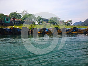 River canoes in Phon Nha-Ke Bang National Park