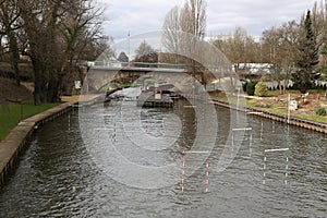 River canoing channel photo