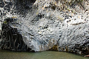 Unico la roccia colonna formazione da da vulcano, Sicilia 