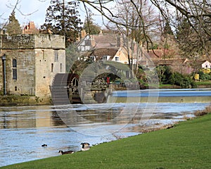 River by a Castle