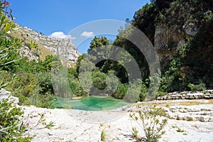 The river of Cavagrande in Sicily