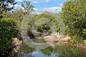 River in the center-east of Brazil photo