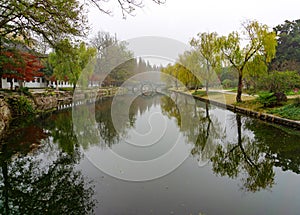 River in an Chinese Ancient Garden