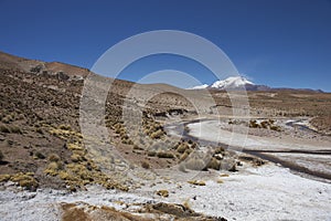 River Chuba on the Altiplano of Chile