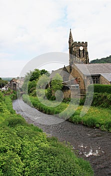 River and Church at Mytholmroyd