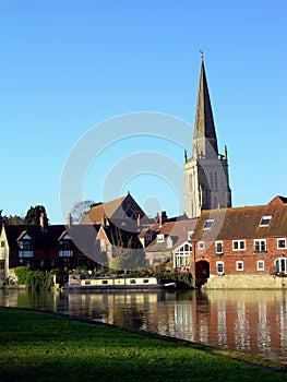River and Church Tower