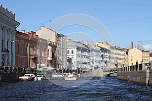 River in the city of Saint Petersburg.