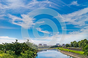 River with Clear sky