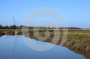 River Condor, saltmarsh, Glasson Dock, Lancashire