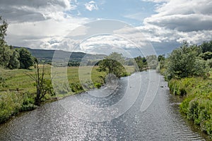 River Coquet at Rothbury Northumberland England