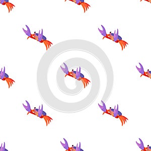 River crab pattern seamless vector