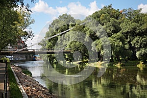 River Crisul Repede in Oradea. Romania photo