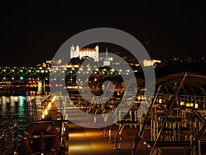 River cruise at night