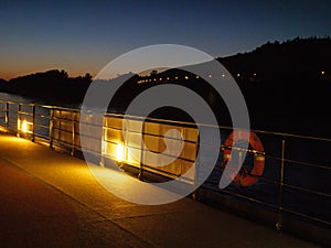 River cruise at night