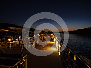 River cruise at night