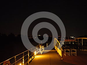 River cruise at night