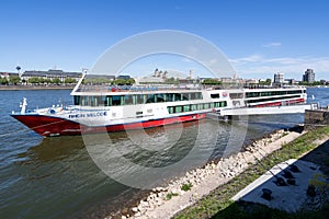 River cruise ship RHEIN MELODIE of Nicko Cruises in Cologne, Germany