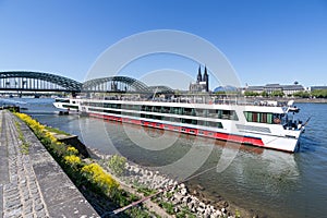 River cruise ship RHEIN MELODIE of Nicko Cruises in Cologne, Germany