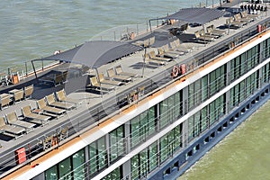 River cruising ship detail