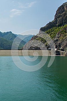 River dam near the Hydroelectric Power Station