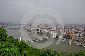 River Danube and Budapest old city panorama, Budapest