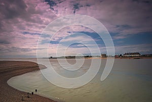 The River Deben at Bawdsey in Suffolk, UK