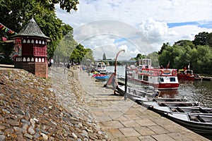 River Dee Quayside. Chester. England