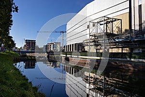 River Dender Industrial View, Belgium