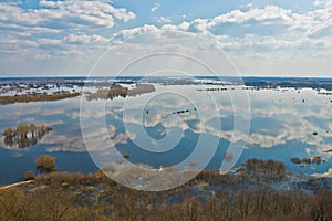 River Dnepr in spring time