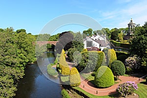 River Doon, gardens and Burns memorial, Alloway photo