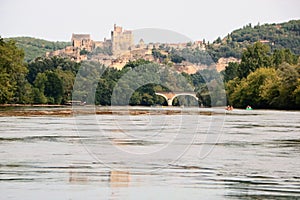 River dordogne and the village of beynac et cazenac