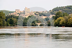 River dordogne and the village of beynac et cazenac