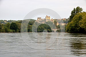 River dordogne and the village of beynac et cazenac