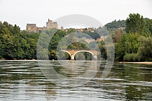 River dordogne and the village of beynac et cazenac