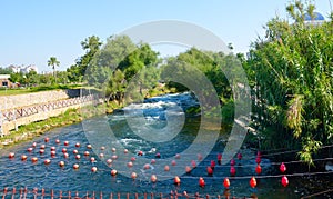 River Duden With mesh. In Turkey. Sity Antalya.