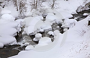 River in El Tarter. Canillo. Principality of Andorra photo